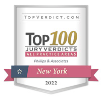 TopVerdict.com, Top 100 Jury Verdicts, Phillips and Associates New York, 2022